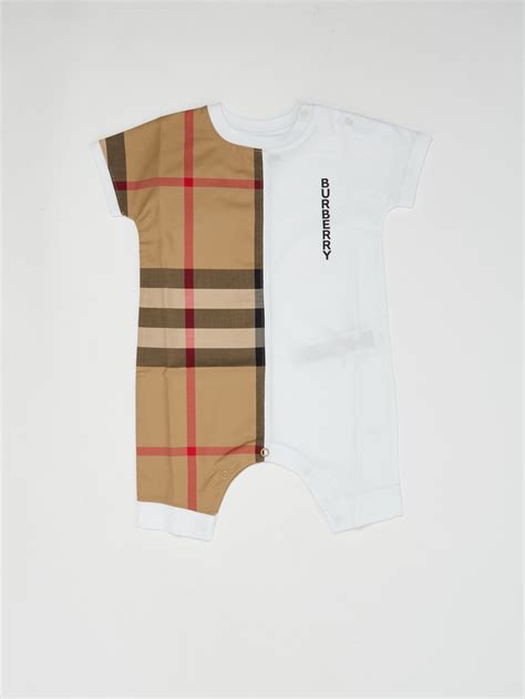 white burberry onesie|burberry denim pants baby.